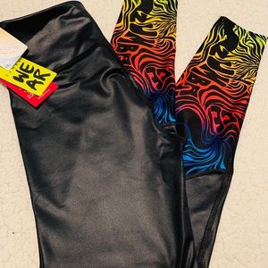 Zumba liquid leather leggings